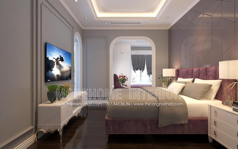 Giường ngủ bọc nỉ Giường ngủ bọc nỉ