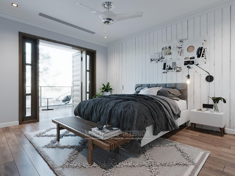 Giường ngủ gỗ hiện đại Giường ngủ gỗ hiện đại