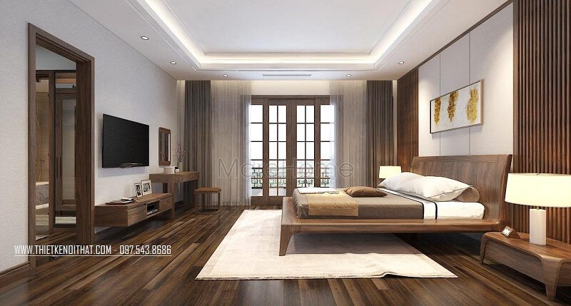 Giường ngủ óc chó Giường ngủ óc chó