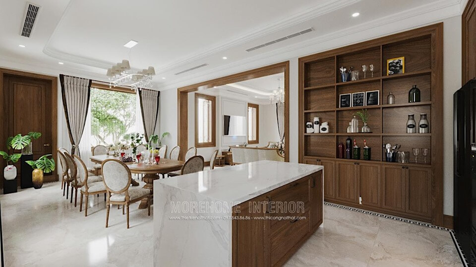 Đá nhân tạo ốp bàn đảo bếp đẹp Đá nhân tạo