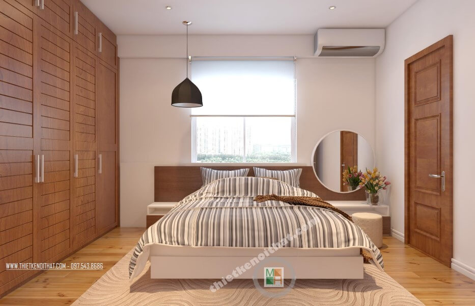 Mẫu giường ngủ gỗ cao cấp cho căn hộ chung cư thêm phần sang trọng, lôi cuốn giường ngủ gỗ cho chung cư