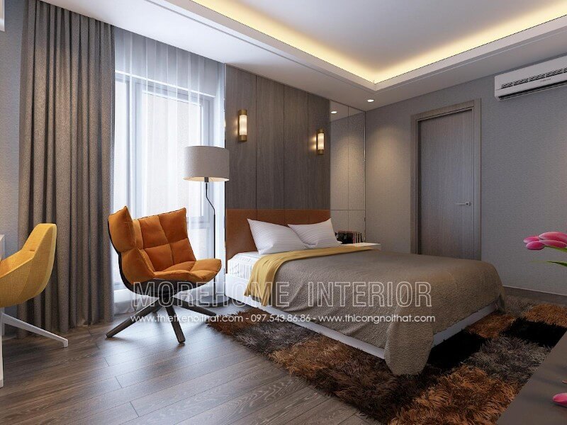 Giường ngủ bọc da đầu giường