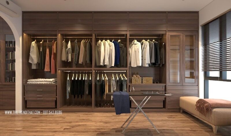 Tủ quần áo âm tường