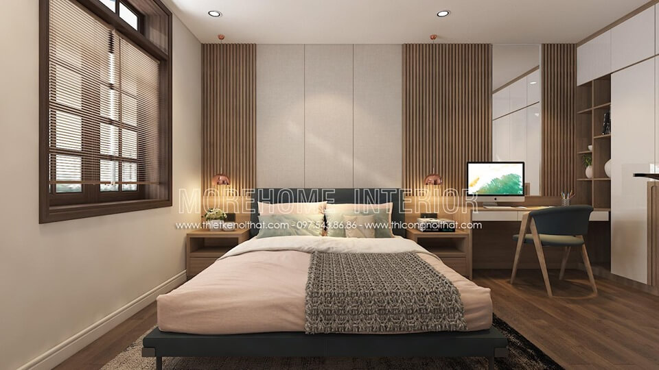 Giường ngủ gỗ hiện đại Giường ngủ gỗ hiện đại
