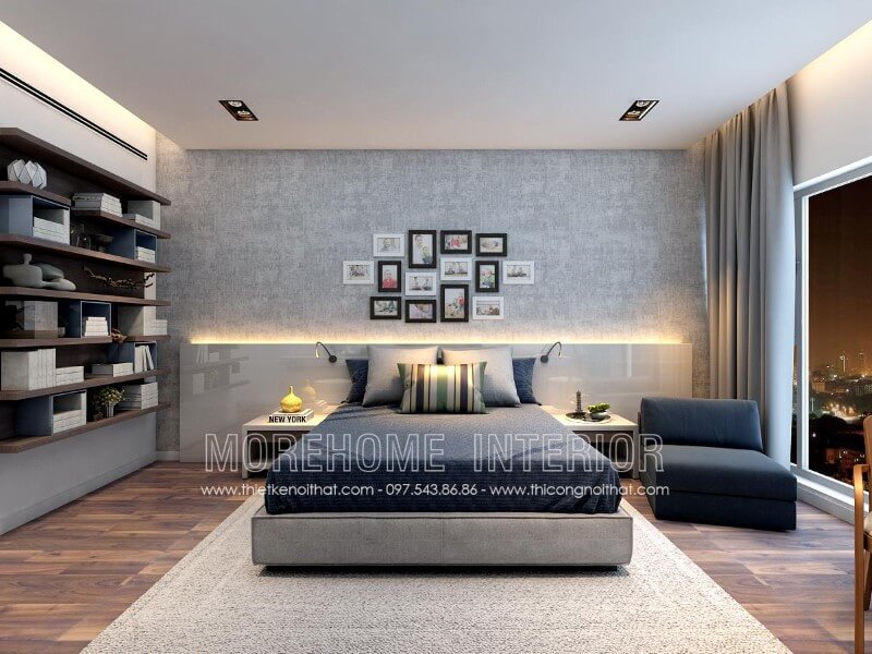 Giường ngủ gỗ hiện đại Giường ngủ gỗ hiện đại