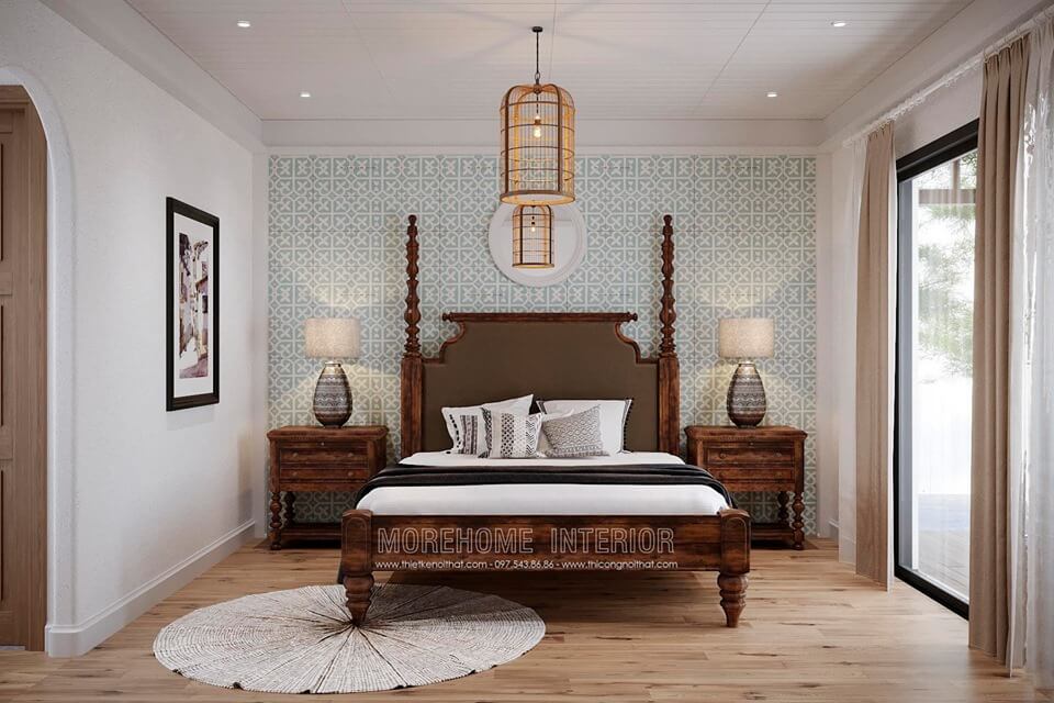 Giường ngủ gỗ tự nhiên Giường ngủ gỗ tự nhiên