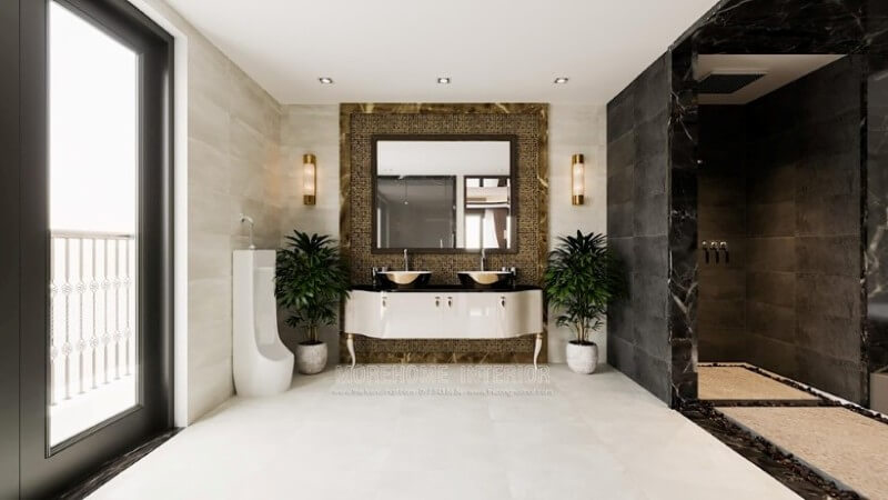 Gương trang trí phòng tắm nhà vệ sinh hình vuông cao cấp hiện đại