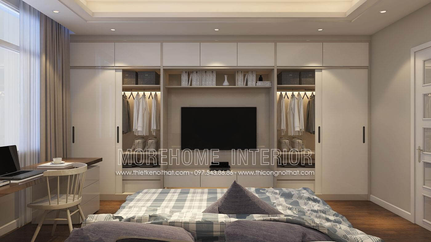 Tủ áo hiện đại kết hợp nhiều công năng Tủ áo hiện đại kết hợp nhiều công năng