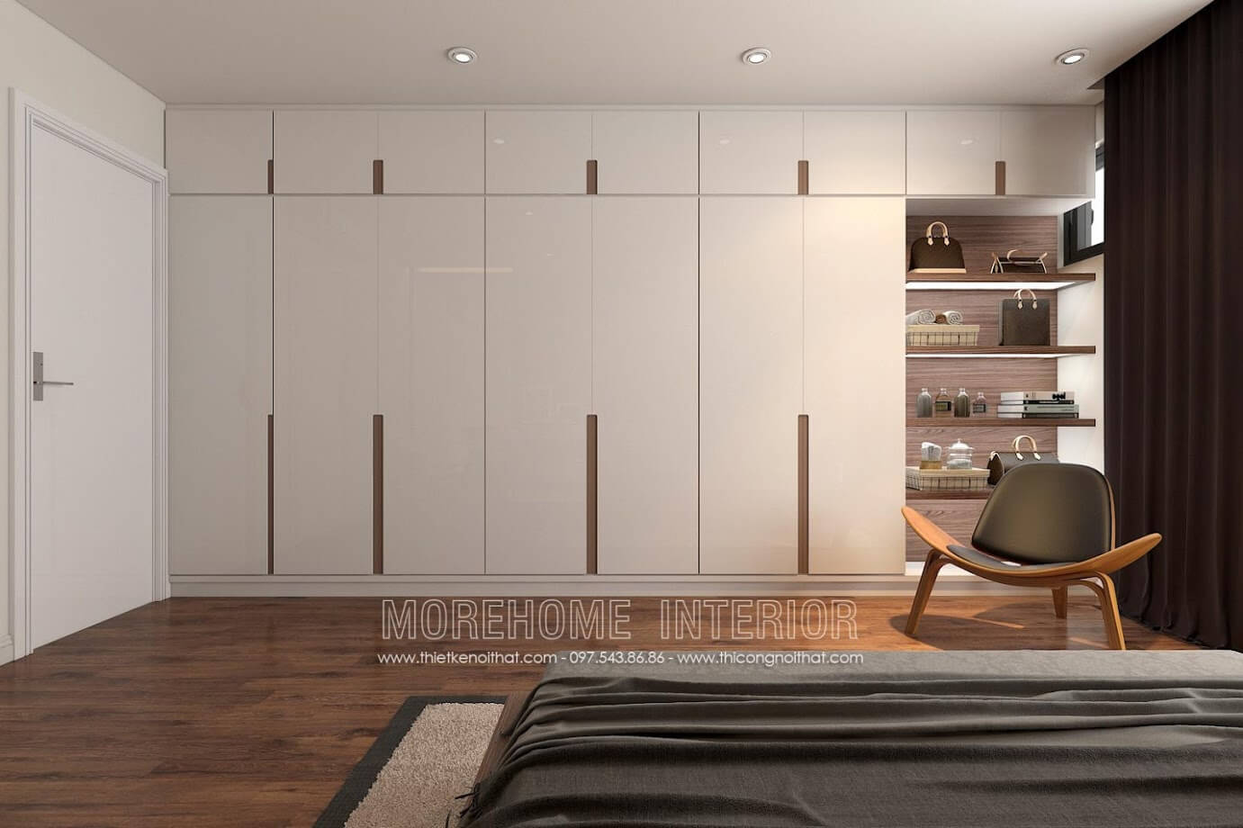 Tủ áo hiện đại kết hợp nhiều công năng Tủ áo hiện đại kết hợp nhiều công năng