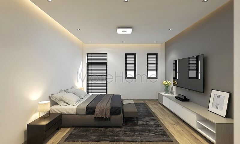 Mẫu giường ngủ gỗ An Cường bọc vải màu xám lông chuột hiện đại đang là xu hướng được nhiều khách hàng yêu thích và lựa chọn