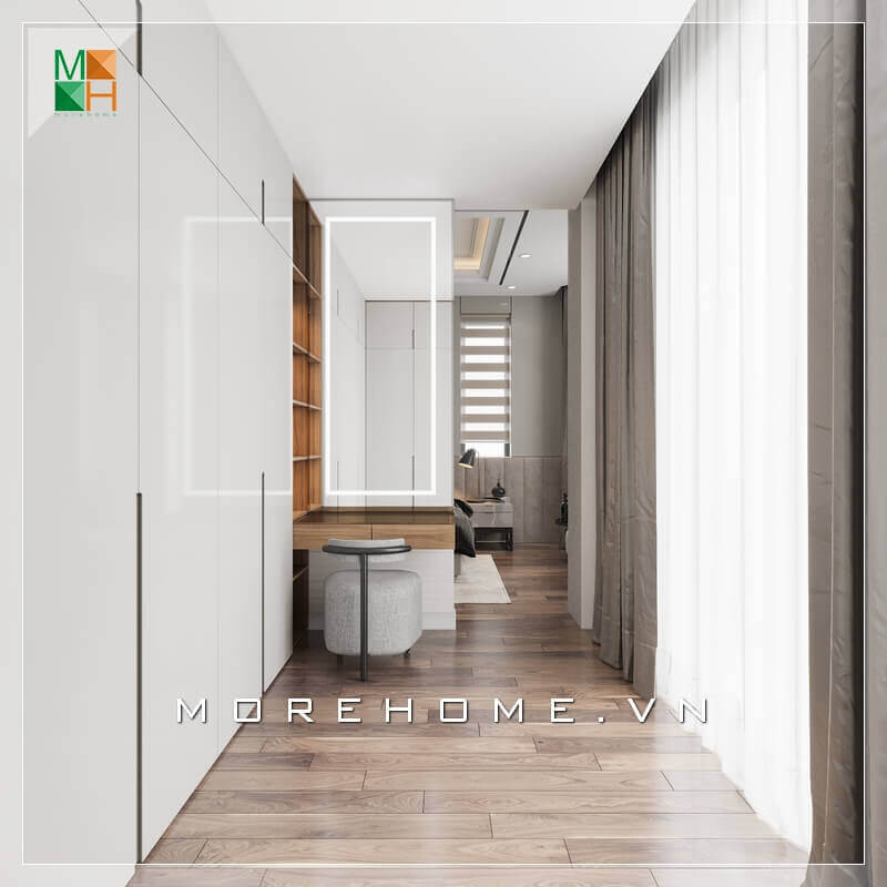 Mẫu gương soi phòng ngủ có gắn đèn led đẹp và hiện đại . Gương phòng tắm, gương phòng ngủ