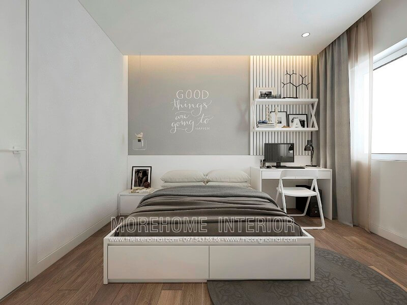 Giường ngủ gỗ công nghiệp sản xuất tại Morehome đã được xử lí kĩ càng như chống cong vênh, ẩm, mối mọt đảm bảo về độ bền, đẹp, chất lượng mà giá thành cũng thấp hơn so với gỗ tự nhiên