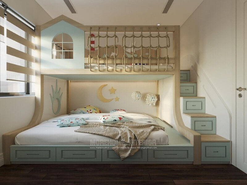 Gợi ý các mẫu giường tầng đẹp dành cho trẻ em đầy cá tính Gợi ý các mẫu giường tầng đẹp dành cho trẻ em đầy cá tính