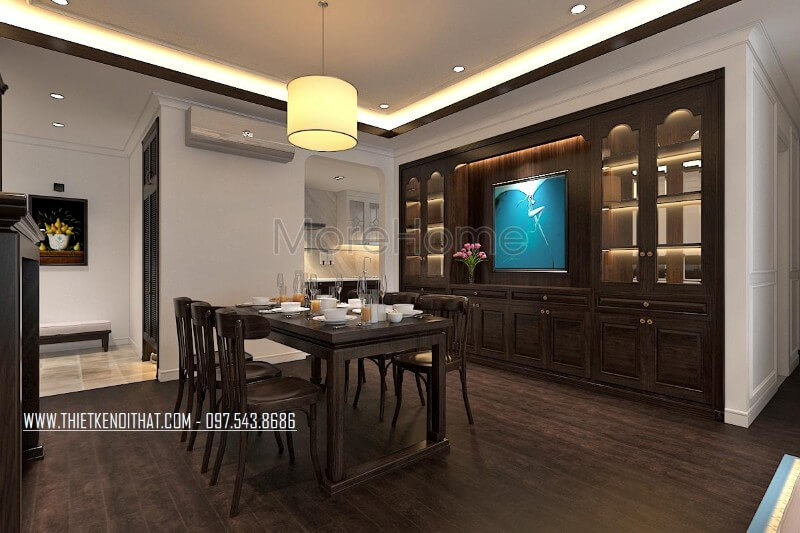 Bộ bàn ăn 6 ghế được làm hoàn toàn bằng gỗ tự nhiên phong cách truyền thống mang đến không gian ăn uống thực sự ấn tượng, kết hoàn hảo với nội thất tổng thể ngôi nhà Mẫu bàn ăn đẹp ấn tượng được ưa chuộng nhất hiện nay