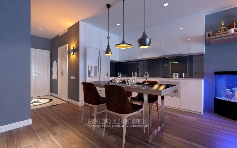 Mẫu bàn ăn độc đáo với thiết kế chân sắt,kiểu dáng nhỏ gọn ấn tượng được nhiều gia chủ yêu thích Mẫu bàn ăn đẹp ấn tượng được ưa chuộng nhất hiện nay