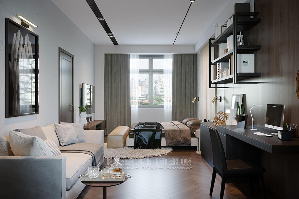 Mẫu sofa phòng ngủ đẹp màu trắng Mẫu sofa phòng ngủ đẹp, tiện nghi