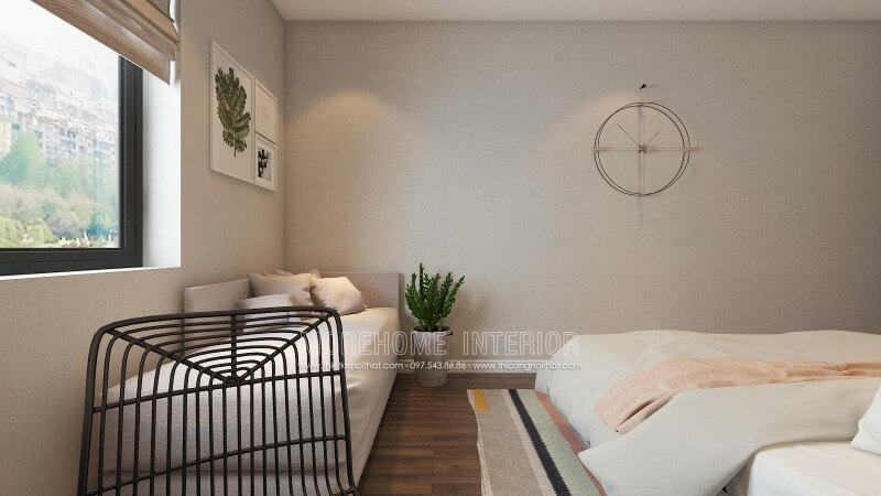 Ghế đôn sofa dài màu ghi thư giãn với thiết kế đơn giản nhưng êm ái sẽ là lựa chọn tuyệt vời cho phòng ngủ hiện đại. Mẫu sofa phòng ngủ đẹp, tiện nghi