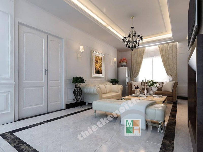 Bộ sofa màu nâu sang trọng cho không gian phòng khách