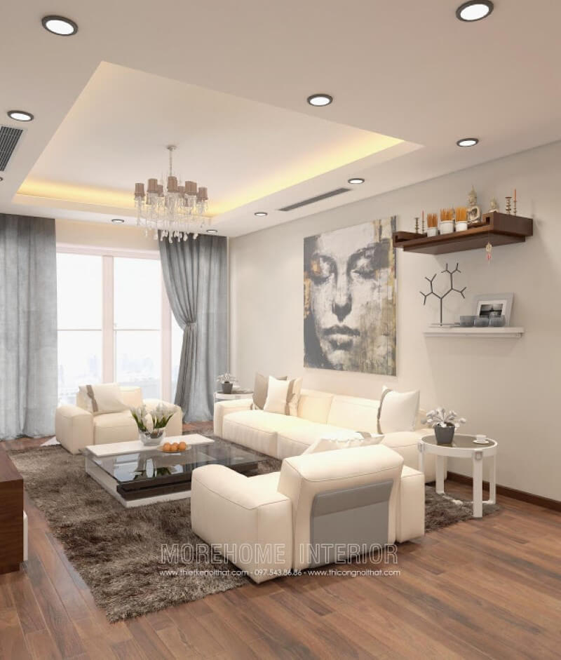 Với lối thiết kế hiện đại kết hợp hài hòa giữa gỗ công nghiệp và kính tạo nên nét đẹp vừa thanh mảnh vừa cá tính cho phòng khách. Mẫu bàn trà mặt kính đẹp