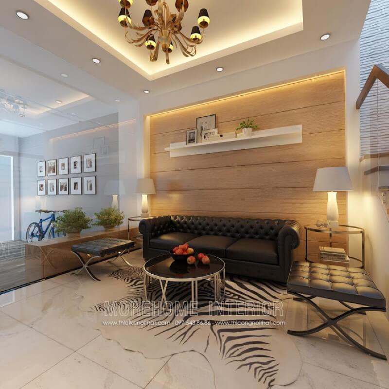Mẫu bàn trà Decor mang phong cách hiện đại với chất liệu mặt kính, chân sắt đem đến không gian sống trẻ trung năng động cho gia chủ Mẫu bàn trà mặt kính đẹp