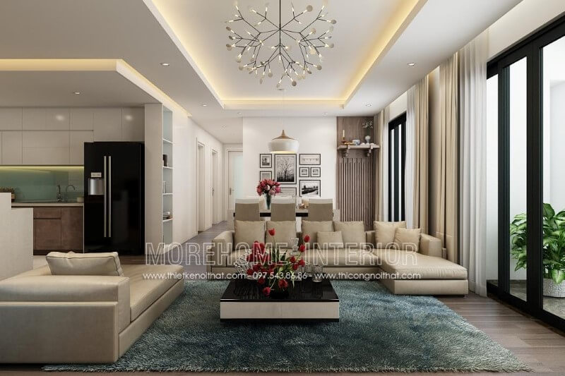 Bàn trà MH-HD020 gỗ công nghiệp trang trí phòng khách chung cư sang trọng Gợi ý các mẫu thiết kế bàn trà phòng khách đẹp