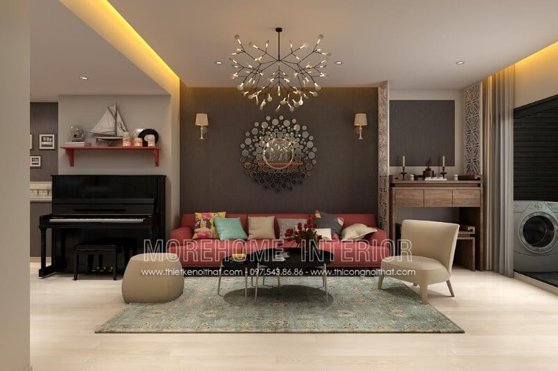 Thiết kế, sản xuất Sofa văng hiện đại bọc da màu hường nhẹ nhàng nhưng không kém phần tinh tế cho phòng khách Mẫu sofa văng ba đẹp và cuốn hút