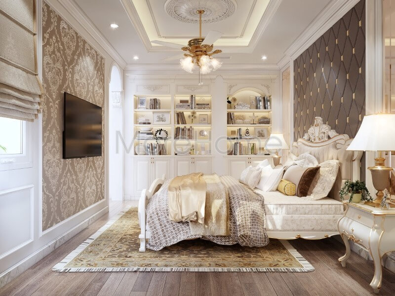 Thiết kế phòng ngủ tân cổ điển Thiết kế phòng ngủ tân cổ điển