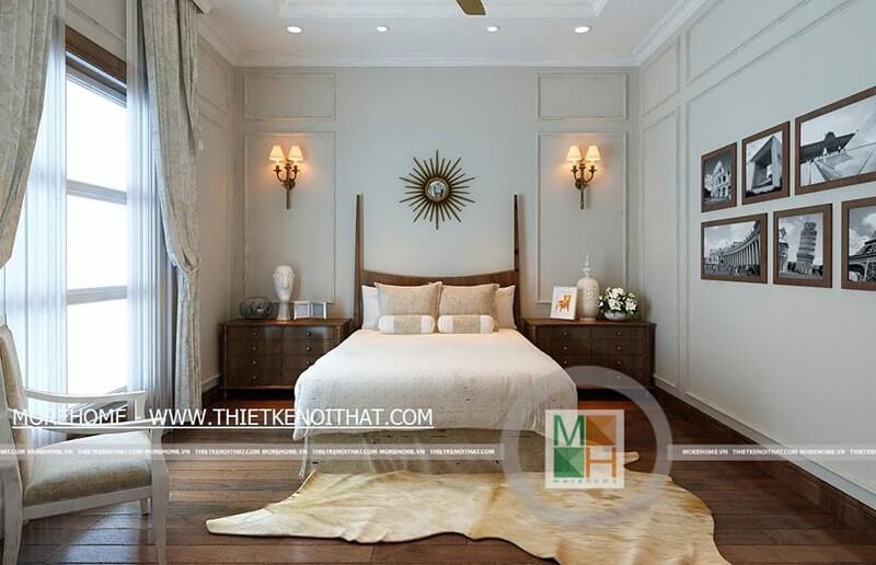 Thiết kế phòng ngủ tân cổ điển