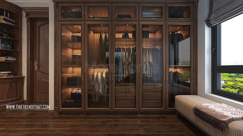 Tủ quần áo gỗ tự nhiên