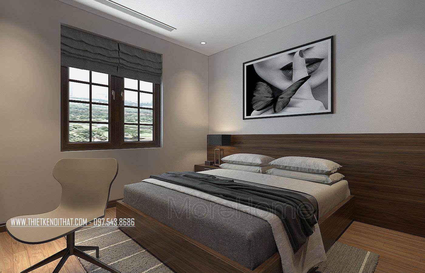 Giường ngủ gỗ bệt