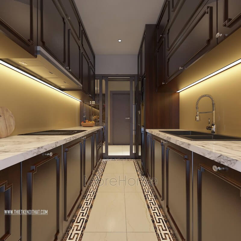 Tủ bếp gỗ đẹp, cao cấp