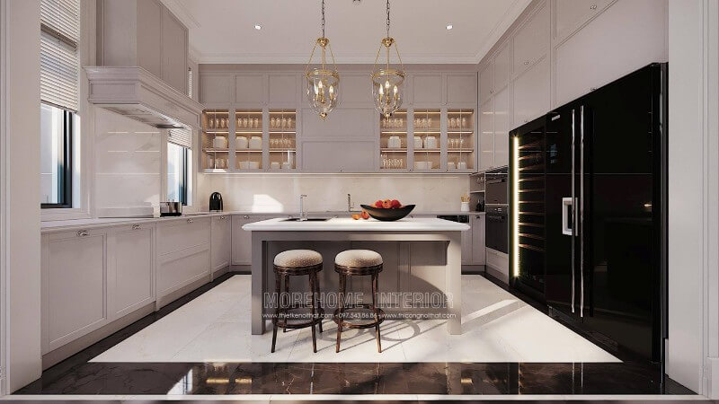 Tủ bếp gỗ đẹp, cao cấp