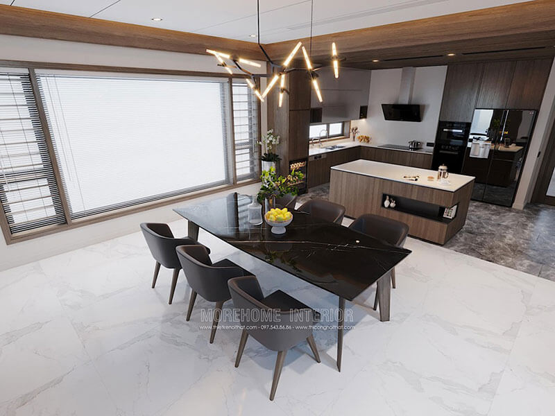 Bàn ăn gỗ đẹp hiện đại