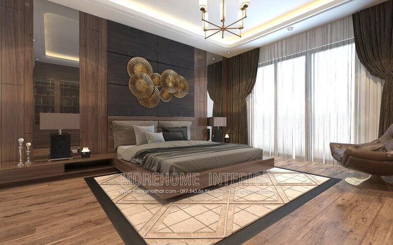 Giường ngủ gỗ hiện đại Giường ngủ gỗ hiện đại