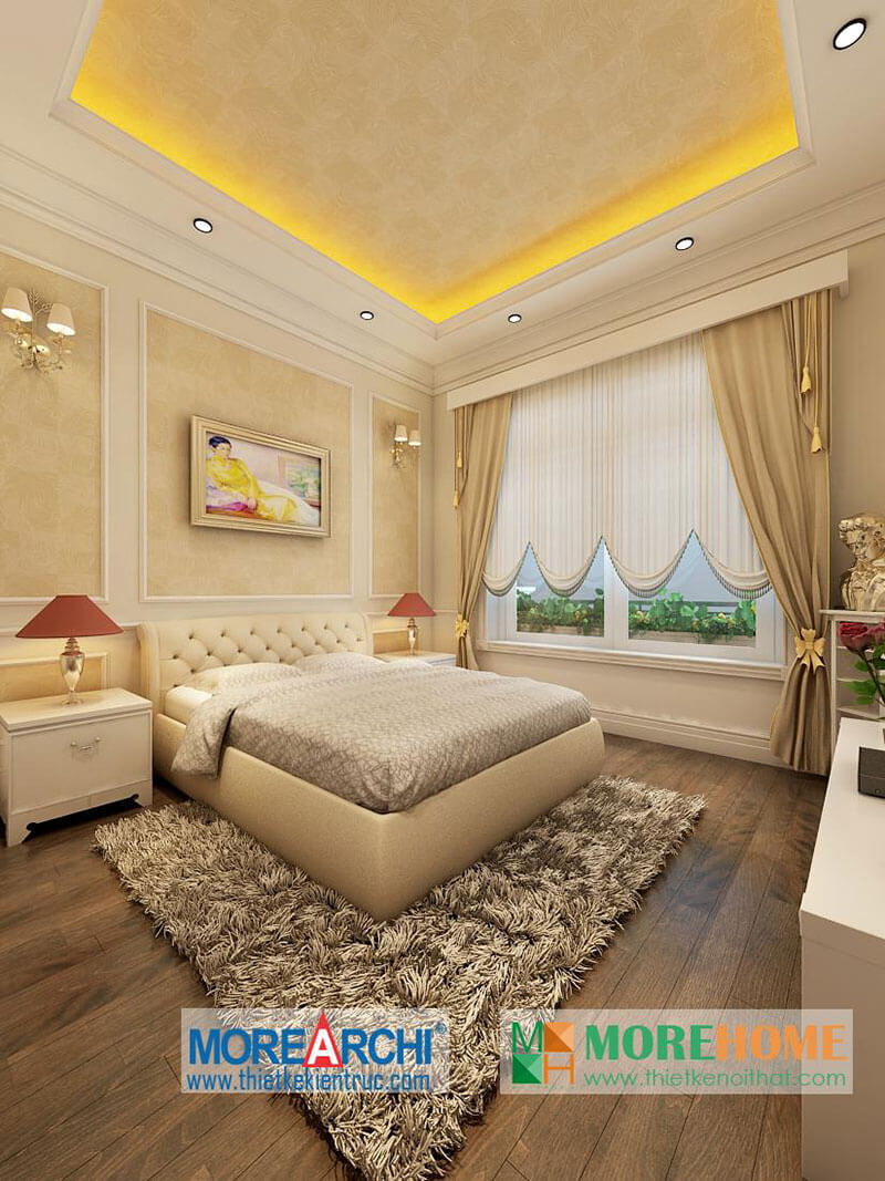 Giường ngủ gỗ hiện đại Giường ngủ gỗ hiện đại