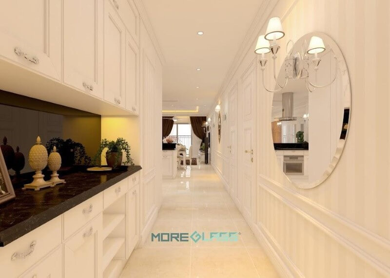 Thiết kế, sản xuất gương trang trí ốp tường chất liệu gương bỉ 5mm cao cấp chống ẩm mốc đơn giản Gương tròn