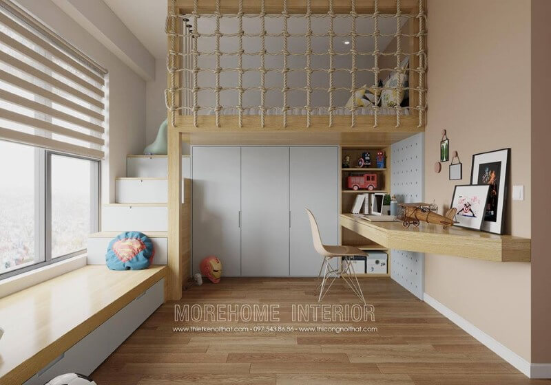 Thiết kế nội thất phòng ngủ chung cư hiện đại