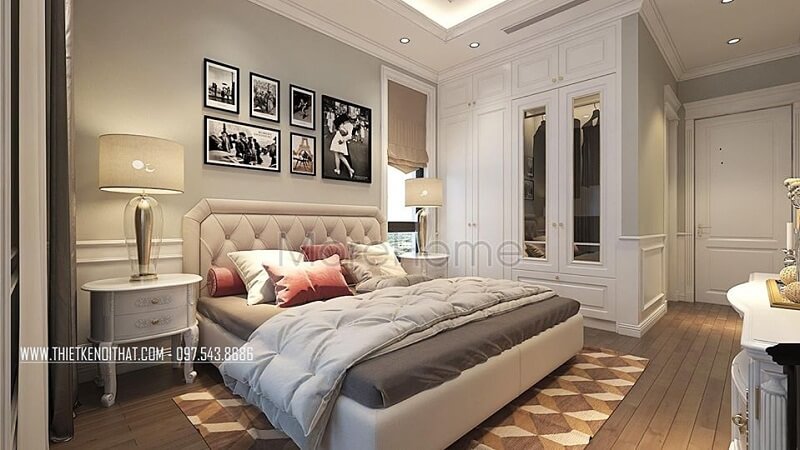 Tủ quần áo gỗ 4 cánh