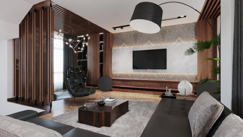 Nghệ thuật chiếu sáng là vấn đề được rất nhiều chủ nhà luôn lưu tâm để mang lại nguồn sinh khí vượng nhất cho gia đình. Như trong cách thiết kế phòng khách biệt thự hiện đại tại Vinhomes Imperia Hải Phòng kts đã tận dụng nguồn ánh sáng tự nhiên được chiếu từ ngoài vào,kết hợp đèn hắt từ trên xuống, ngoài ra, bạn có thể kết hợp cùng ánh điện với chiếc đèn đứng cần cong – nguồn sáng tốt nhất khi bạn thả hồn vào những trang sách. Thiết kế nội thất phòng khách