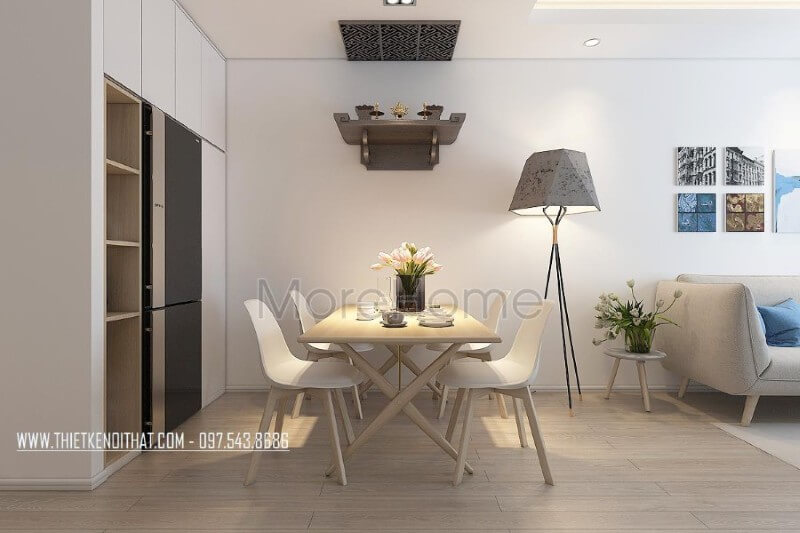 Mẫu bàn ghế hiện đại được thiết kế tối giản và độc đáo mang lại cho gia chủ những bữa cơm ngon miệng và ấm áp Mẫu bàn ăn chung cư đẹp, hiện đại
