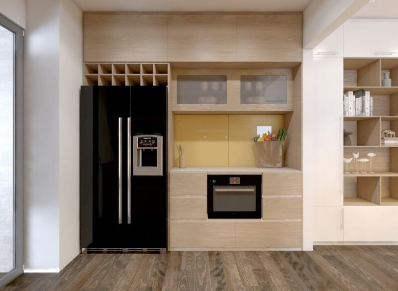 Mẫu thiết kế tủ bếp hiện đại cho căn bếp chung cư thêm phần sang trọng, đẳng cấp Thiết kế tủ bếp chung cư nhỏ đẹp