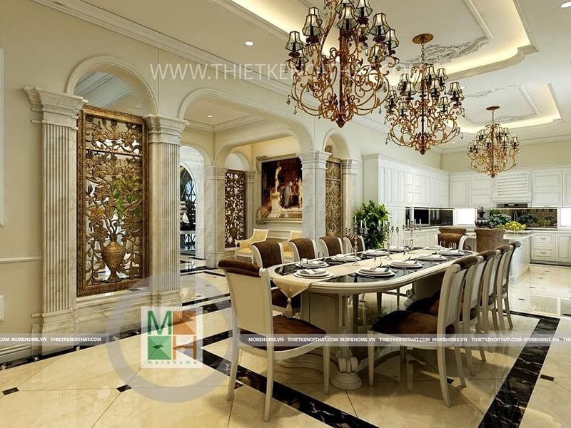 Mẫu bàn ăn gỗ tự nhiên đẹp, sang trọng