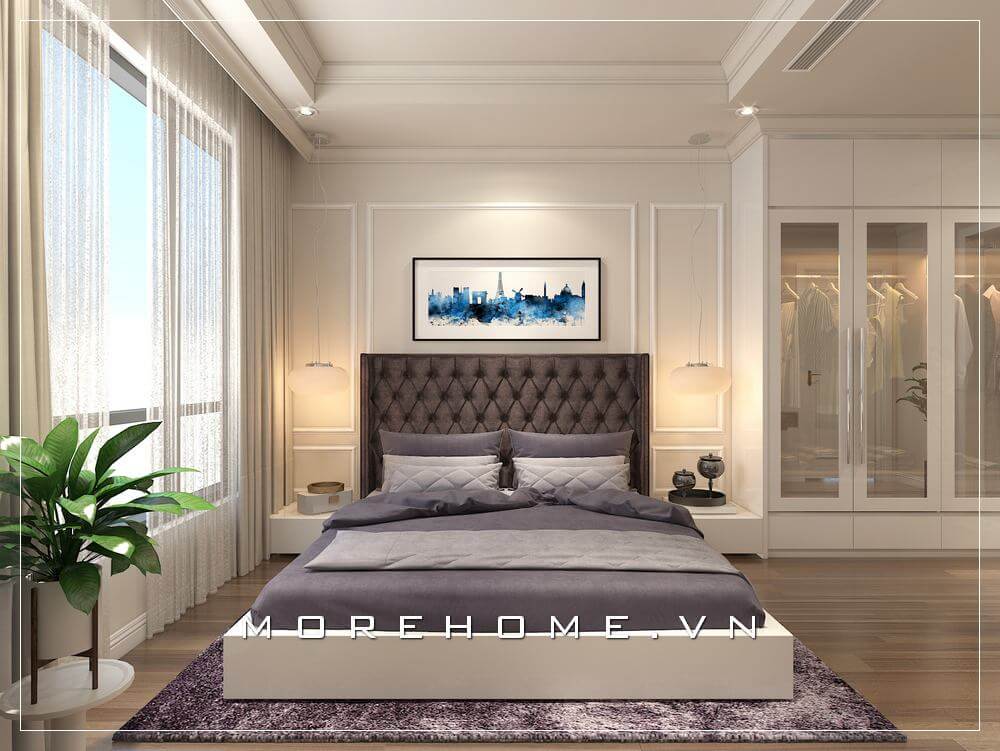 Giường bọc nỉ cao cấp Giường bọc nỉ cao cấp