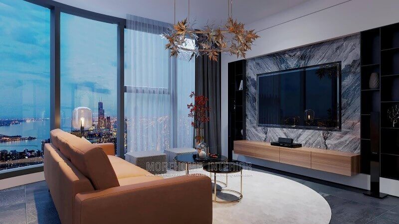 Thiết kế nội thất căn hộ Vinhomes Ba Son phong cách hiện đại