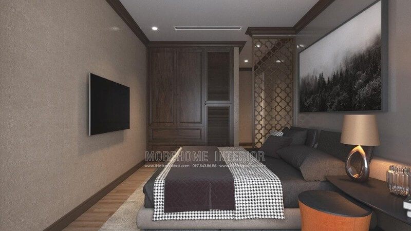 Tủ quần áo gỗ tự nhiên đã làm tôi ấn tượng.
